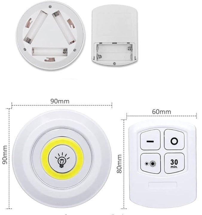 Lámpara Inalámbricas De Luces Led x3 und